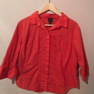 Worthington Petite Coral Button-Up